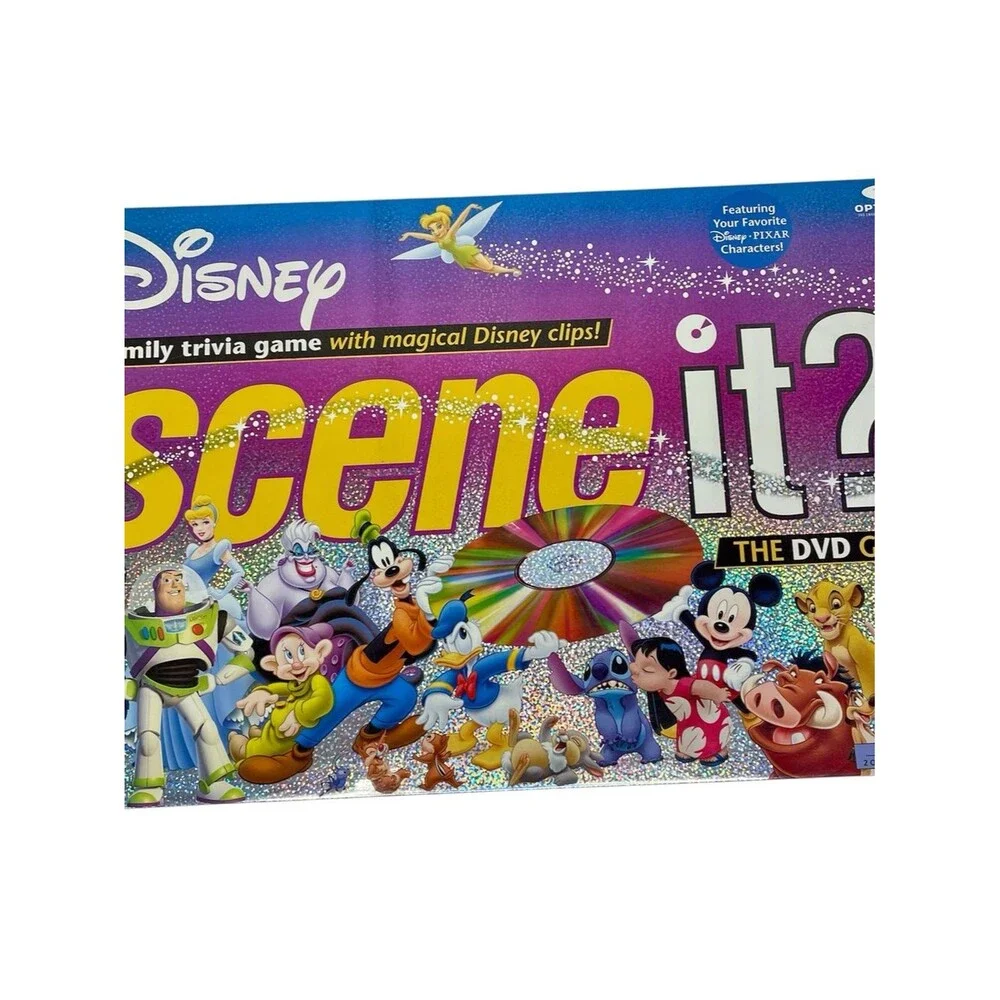 Disney Scene It DVD Board Game Family Complete Mattel Pixar 1st Edition WDW 2004
